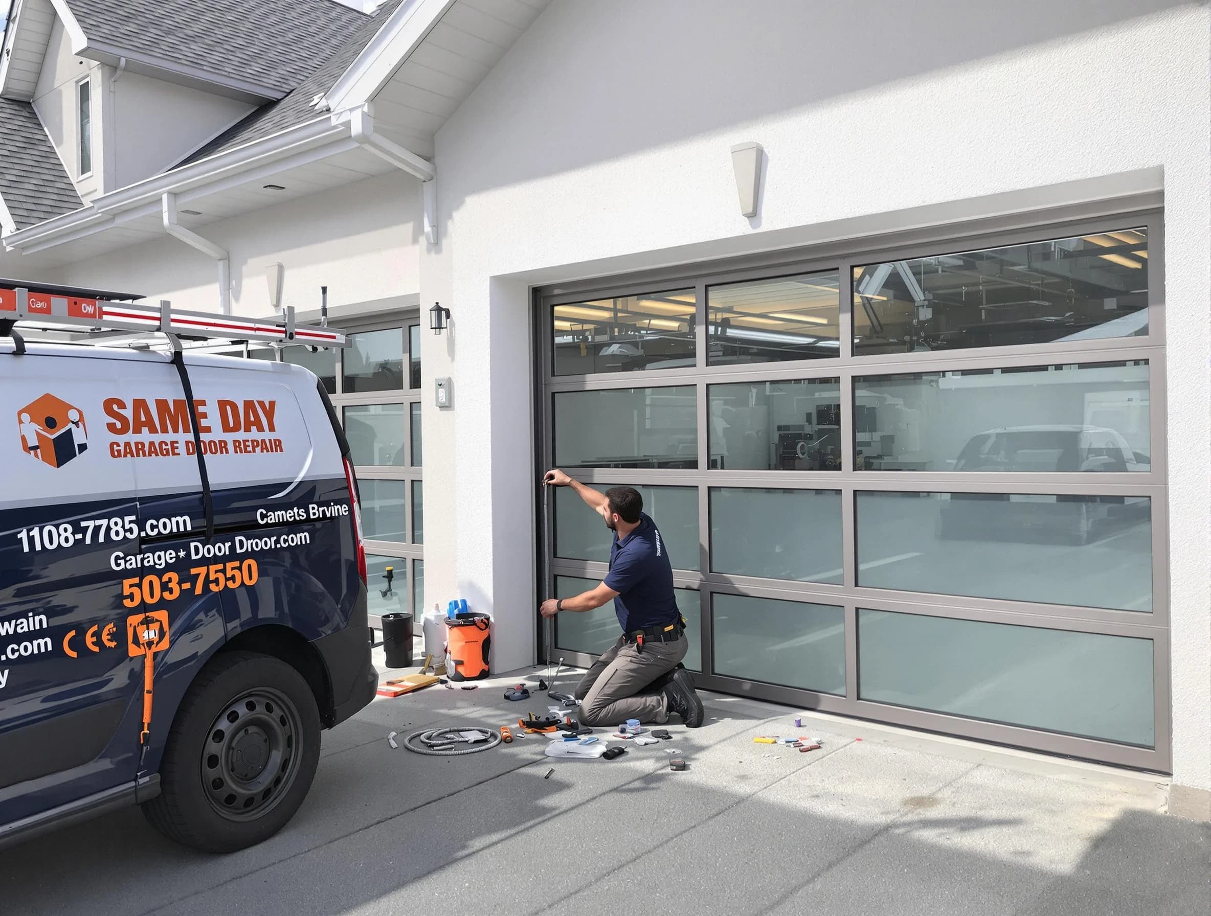 Same-day garage door repair service by Cambridge Garage Door Repair in Cambridge
