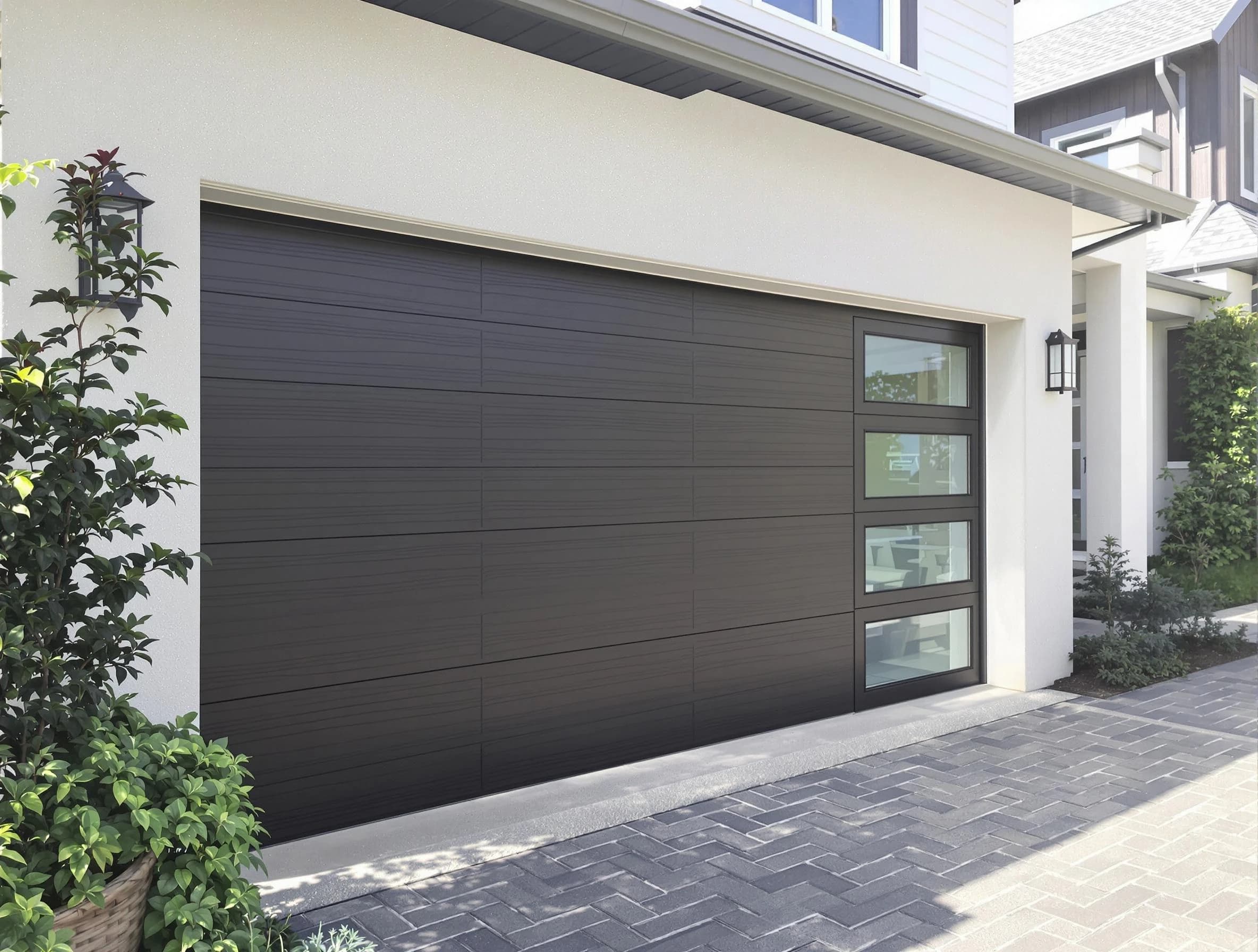 Custom garage door installation by Cambridge Garage Door Repair in Cambridge
