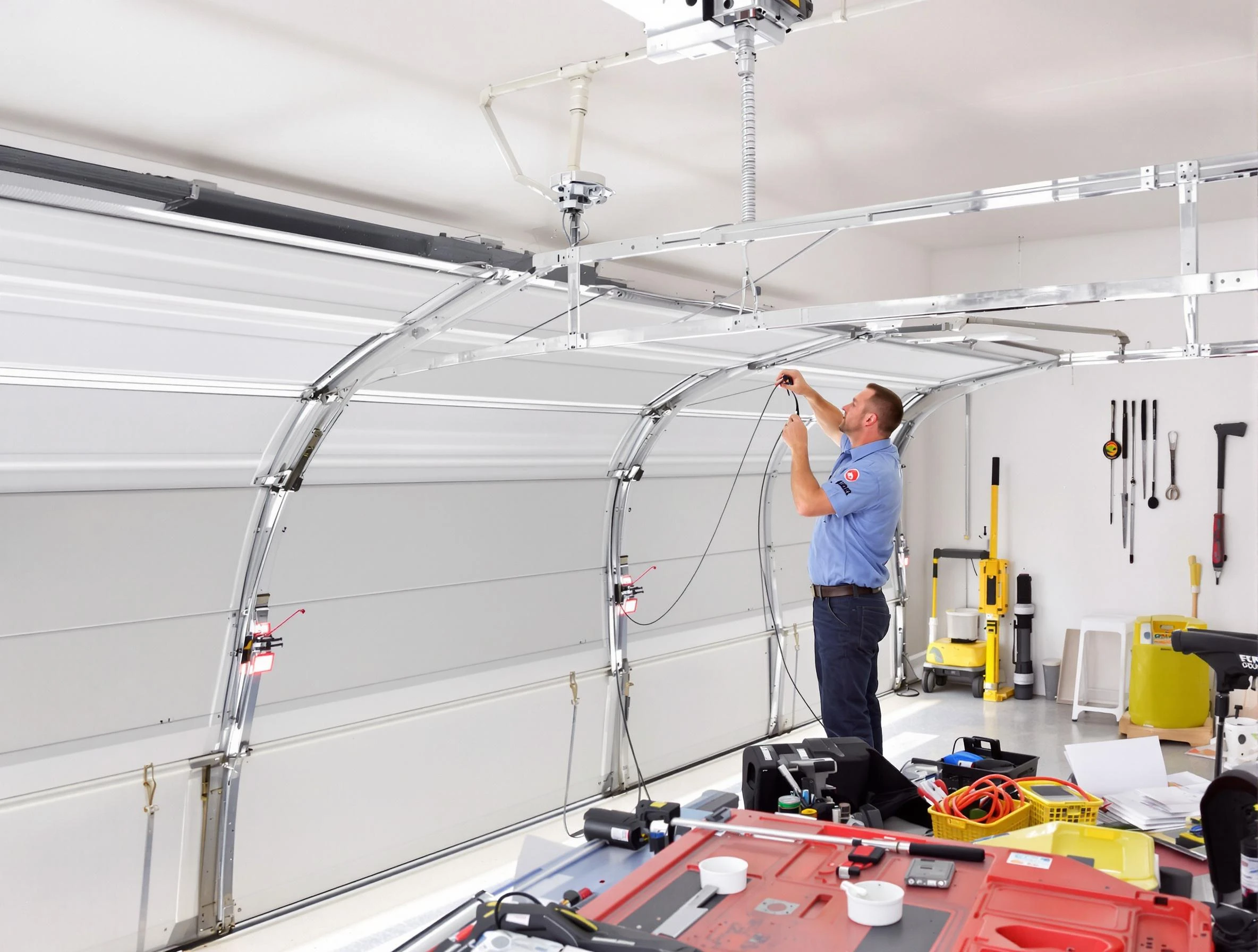 Garage door cable repair service by Cambridge Garage Door Repair in Cambridge