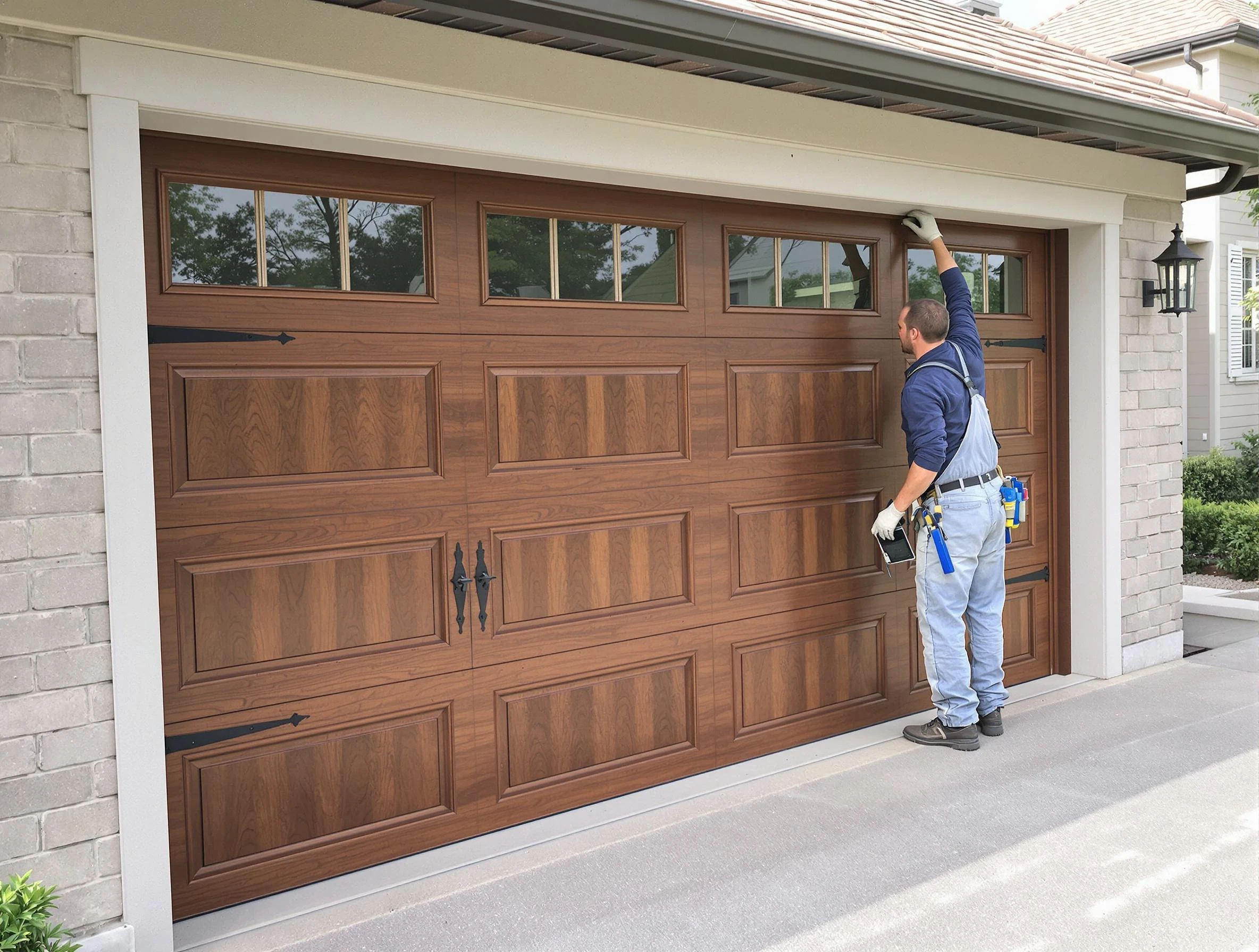 Custom garage door showcase by Cambridge Garage Door Repair in Cambridge
