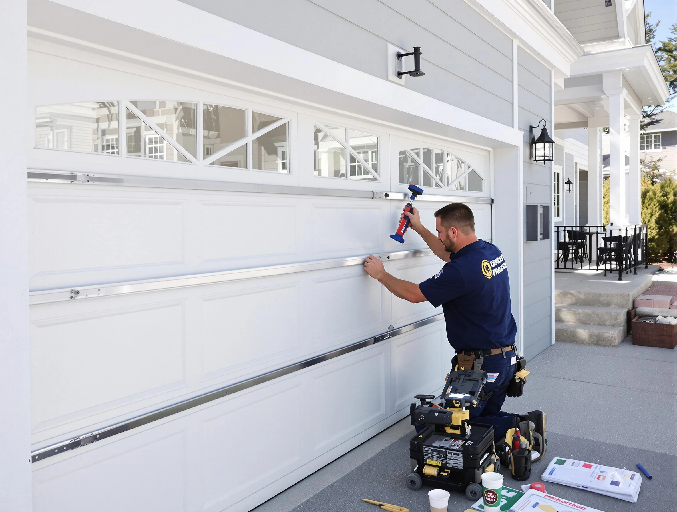 Professional garage door installation by Cambridge Garage Door Repair in Cambridge