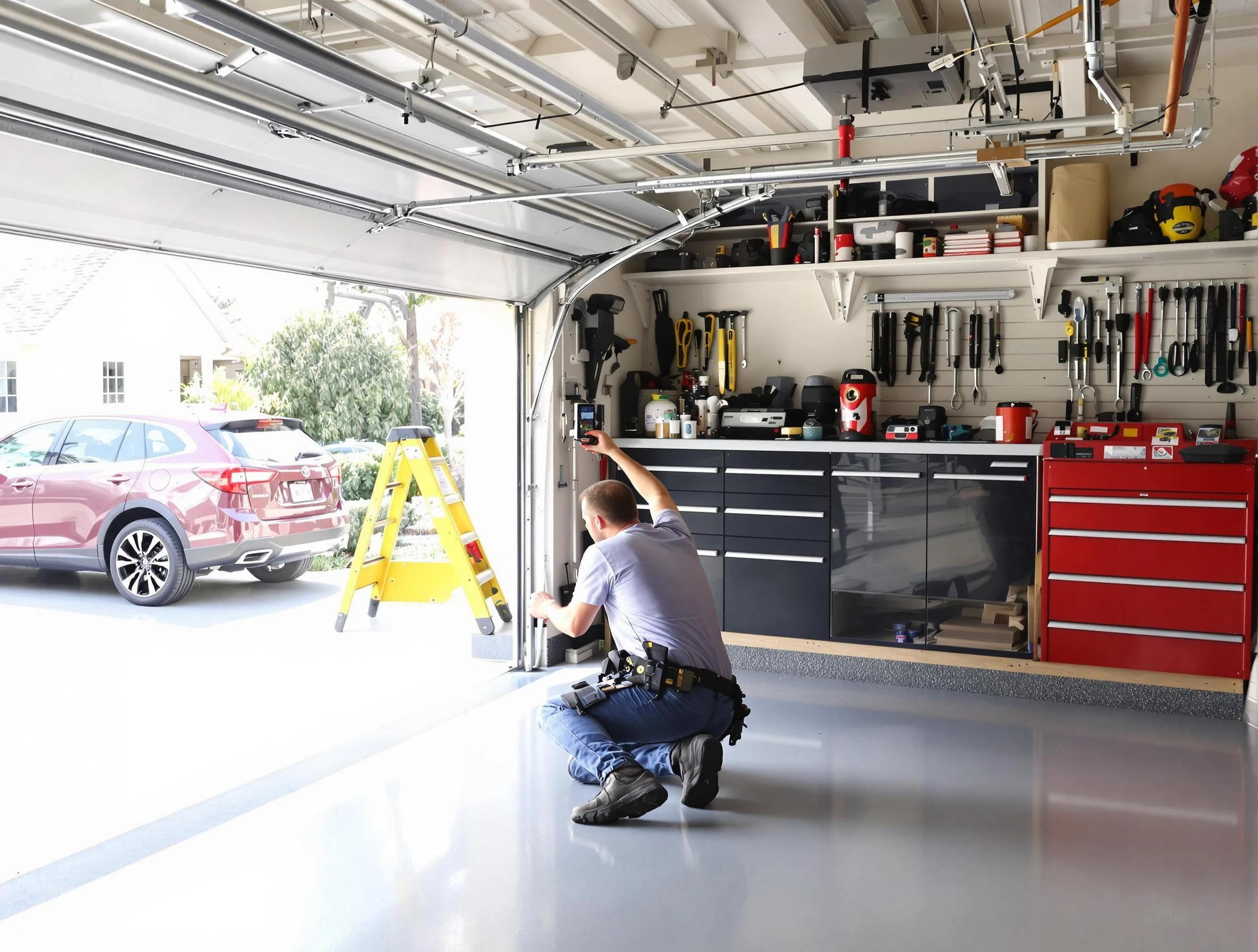 Local garage door repair service by Cambridge Garage Door Repair in Cambridge