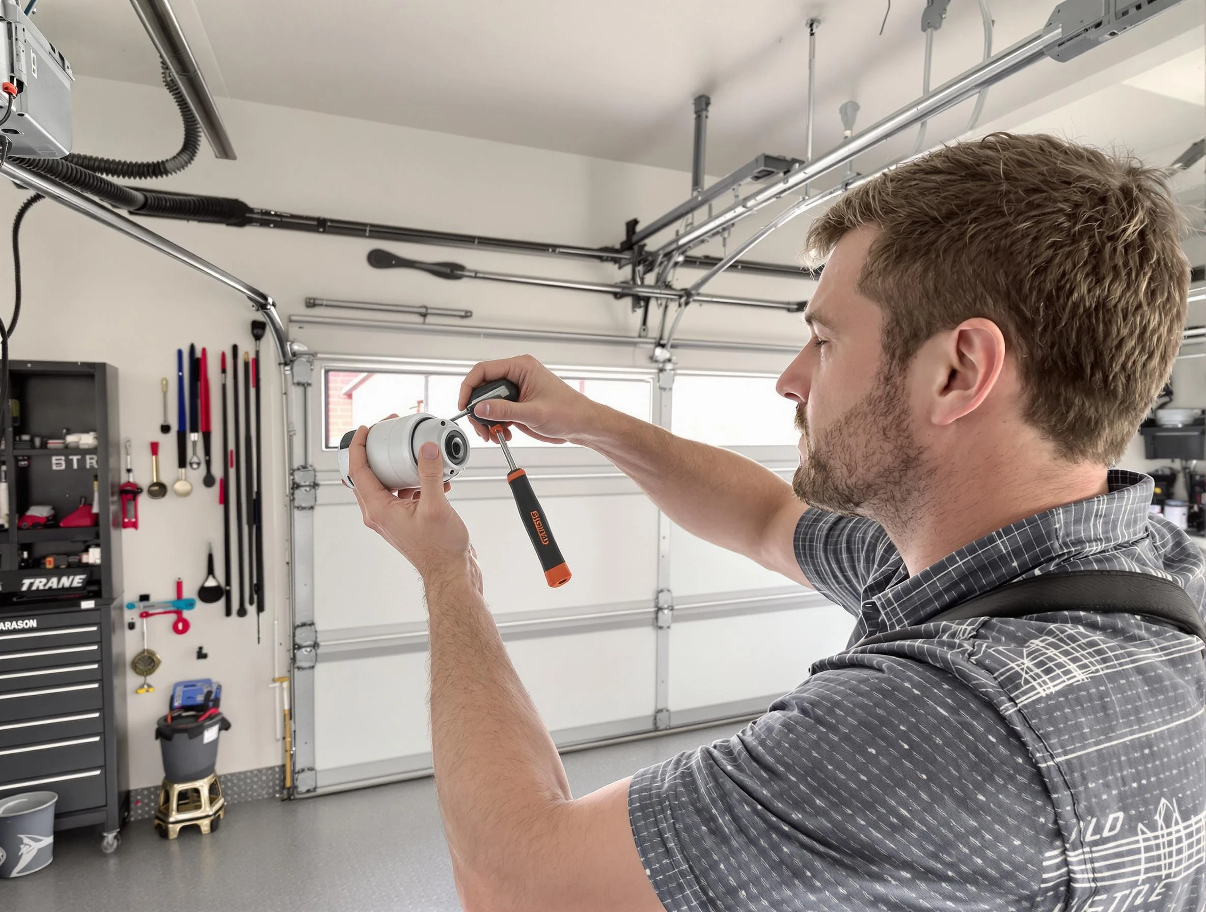 Garage door opener repair service by Cambridge Garage Door Repair in Cambridge