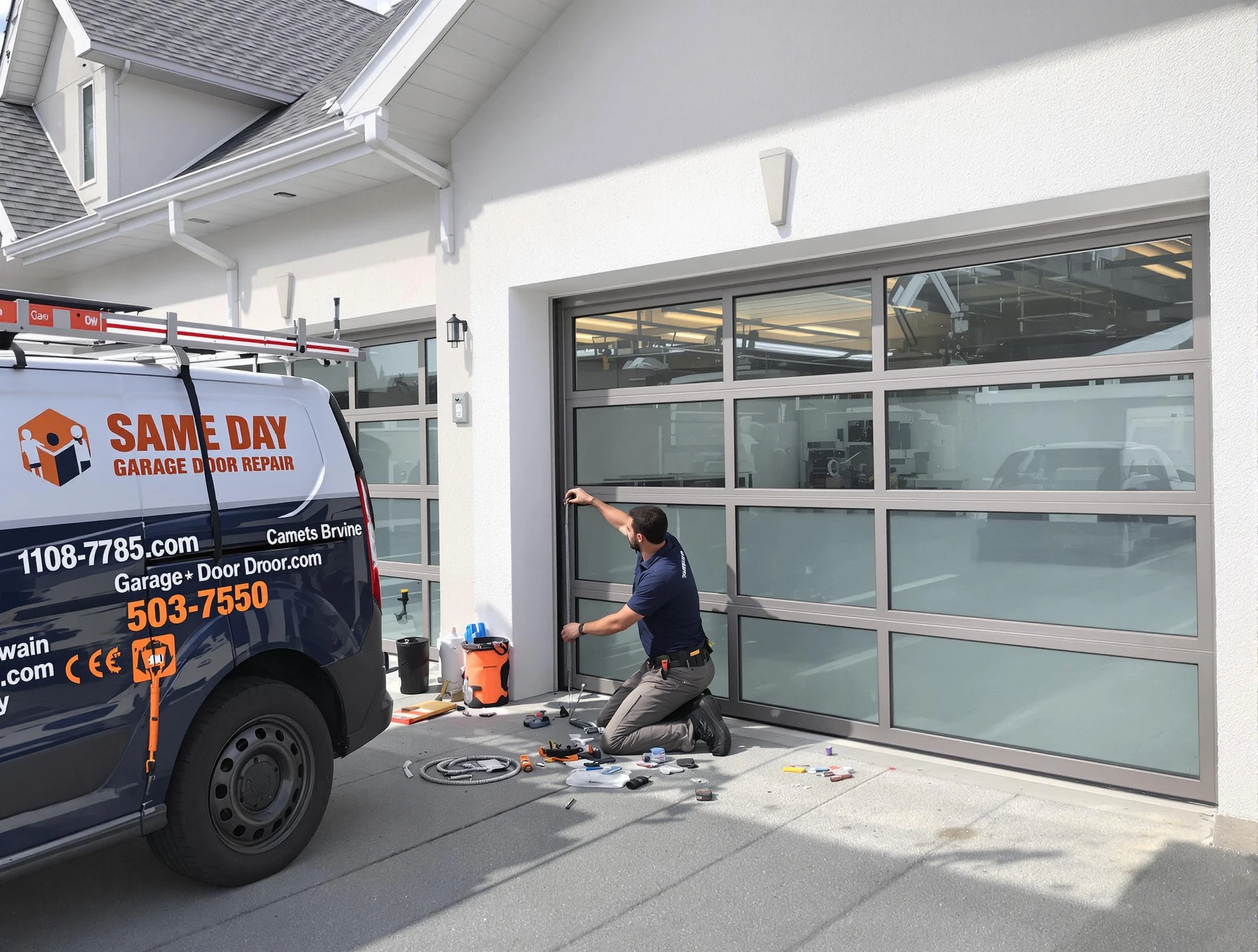 Same-day garage door repair service by Cambridge Garage Door Repair in Cambridge